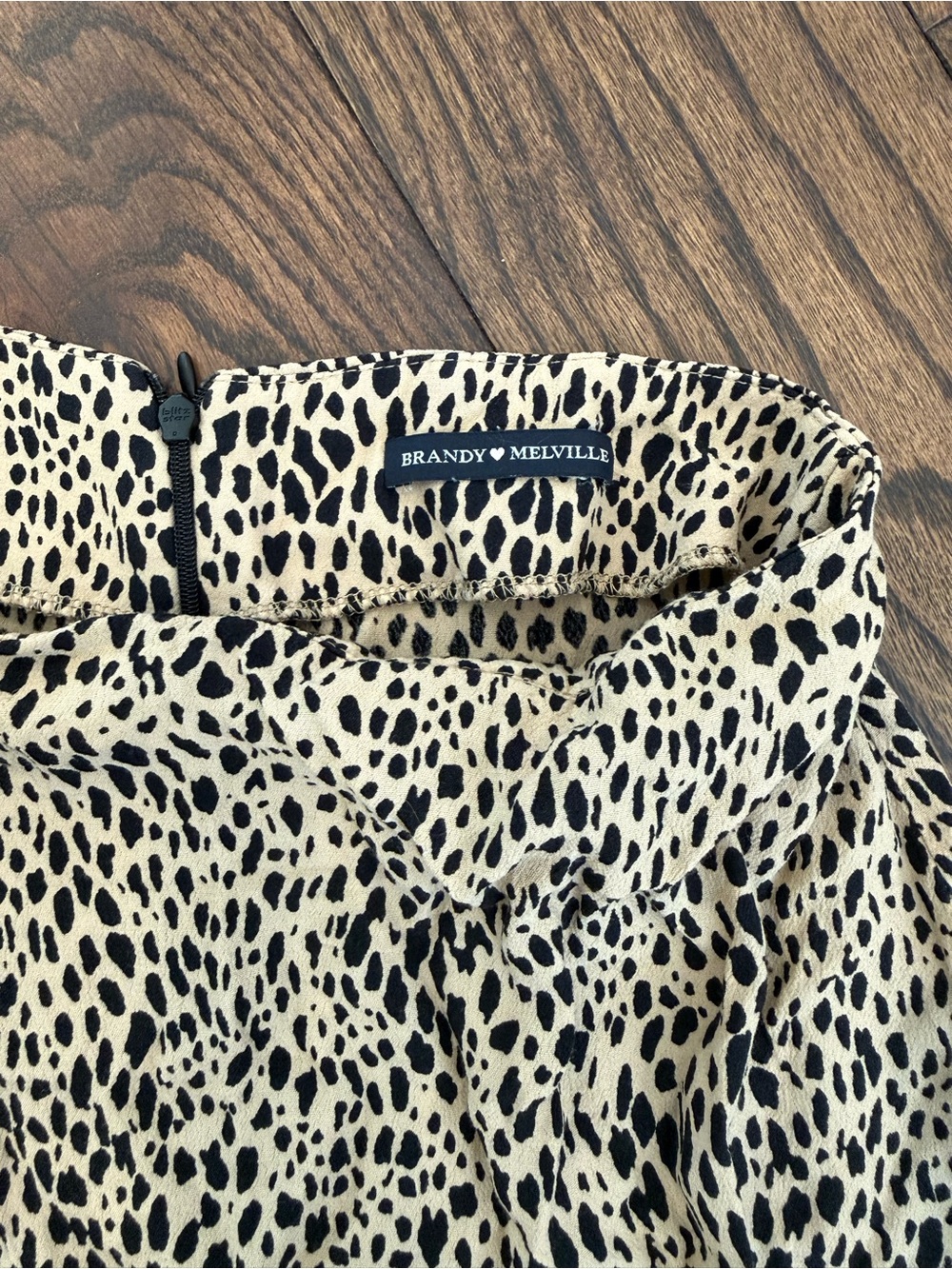 Brandy Melville Leopard Midi Skirt - Brown & Cream - Picture 2 of 6
